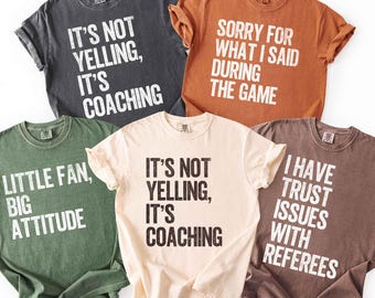 Family Football Shirts, Funny Matching Game Day Shirts | Comfort Colors Football Tee | Tailgate Group Shirts for Couples & Friends