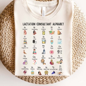 Lactation Consultant Alphabet shirt, Lactation Counselor Educator t-shirt, Lactation tech shirt, Lactation Consultant Gift Lactation Support