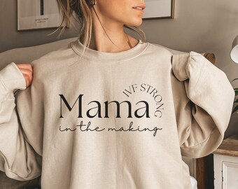 IVF Mama sweatshirt, ivf gift for friend, minimalist ivf sweatshirt, IVF Strong crewneck pullover, Mama in the making sweater jumper