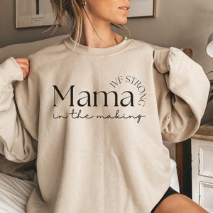 IVF Mama sweatshirt, ivf gift for friend, minimalist ivf sweatshirt, IVF Strong crewneck pullover, Mama in the making sweater jumper