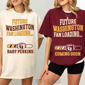 Future Washington Fan Loading Shirt Commander Maternity Photoshoot Tee Football Pregnancy Announcement Baby moon T-Shirt Gift for Expecting image 1