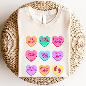 Valentine&#39;s day pregnancy shirt, valentines pregnancy announcement shirt, Valentine&#39;s day maternity shirt, pregnancy reveal valentines shirt