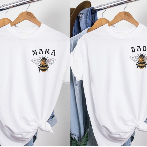 Mama Bee Dada Bee Shirts Birthday Party Mama to Bee Baby Shower Bumble Bee Gender Reveal TShirts Bee Family Shirt Momma bee Daddy Bee Gift