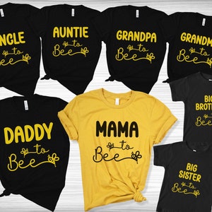 Koszulka Mama to Bee, Koszulki Mama to Bee na baby shower, Koszulka z informacją o płci dziecka, Koszulki z informacją o ciąży, Koszulka z informacją o płci dziecka w rodzinie