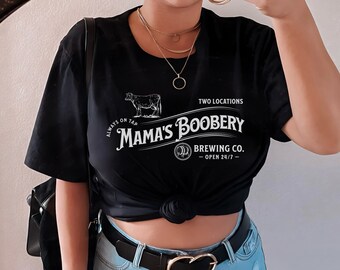 Funny Breastfeeding Mom Shirt, Mamas Boobery Breast Milk Shirt, Gift for Nursing New Mom, Baby Shower Gift for Expecting, Mothers Day Gift