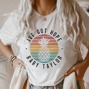 Personalized IVF Shirt IVF Rainbow Pineapple Infertility t-shirt Custom Lucky Transfer Day Shirt Customized IVF Gift for Women Retrieval tee
