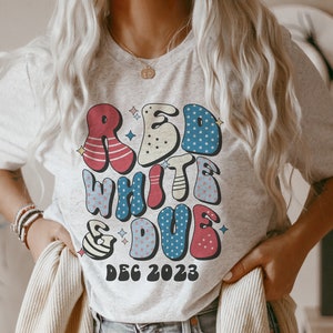 Aangepaste rood wit en Due 4 juli zwangerschap aankondiging shirts bijpassende Fourth of July gender Reveal Tees gepersonaliseerde moederschap top