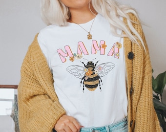 Mama Biene Shirt Mama Biene Geschenk neue Mama Shirt Muttertagsgeschenk für Mama Mama Bee Tee Mama zu Biene t-shirt Womens Bumble Bee Shirt Imker Shirt