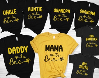 Mama to bee shirt, Mama to bee baby shower shirts, Gender Reveal bee shirt, Pregnancy Announcement Shirts, Family gender reveal shirt