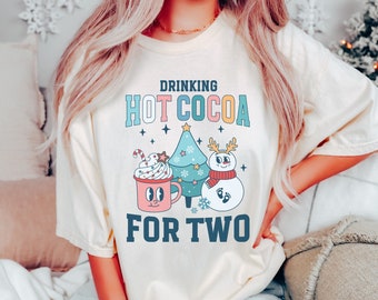 Eating for Two Christmas Pregnancy Announcement Comfort Colors Shirt XMas Pregnant Maternity Tee Holiday Gender Reveal Outfit Gift