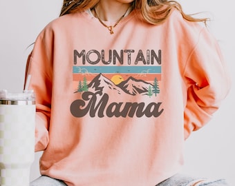 Vintage 70s Scenic Sweater Men's Large Mountain Landscape Novelty