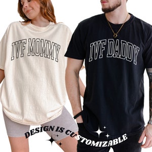 ivf mama ivf daddy shirt for couples