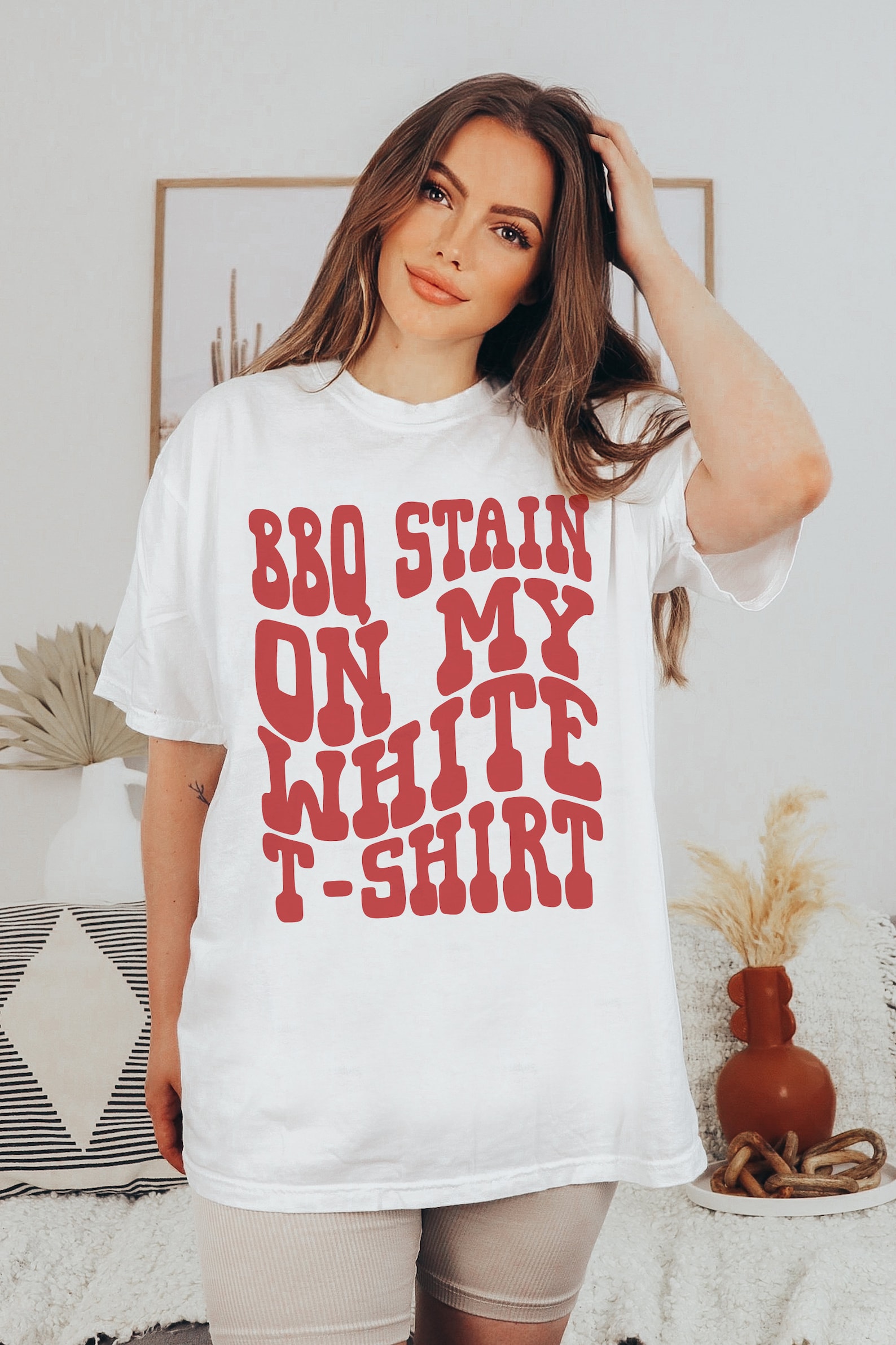 BBQ Stain on My White Tshirt 90s Country Shirt Bachelorette Shirts
