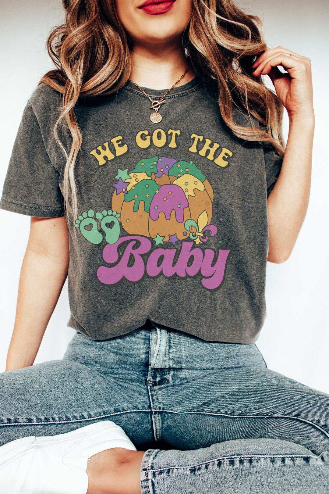 We Got the Baby Mardi Gras Pregnancy Announcement Shirt, Comfort Colors ...
