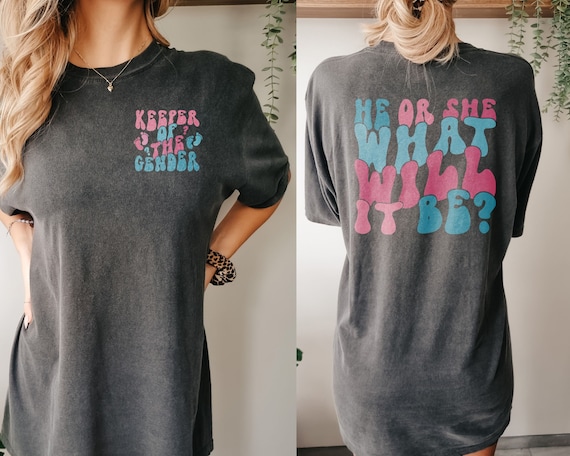 Womens Keeper Of The Gender Reveal T Shirt Great Family Shirt Womens Keeper Of The Gender Reveal T Shirt Great Family Shirt