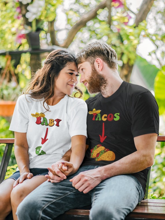 Cinco De Mayo Couples Pregnancy Announcement Shirts Matching 