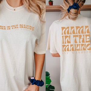 Retro Mama im Herstellung Shirt Komfort Farben IVF Krieger-T-Shirt Lucky Transfer Day TShirt IUI Egg Retrieval T-Shirt IVF Geschenk für Freund