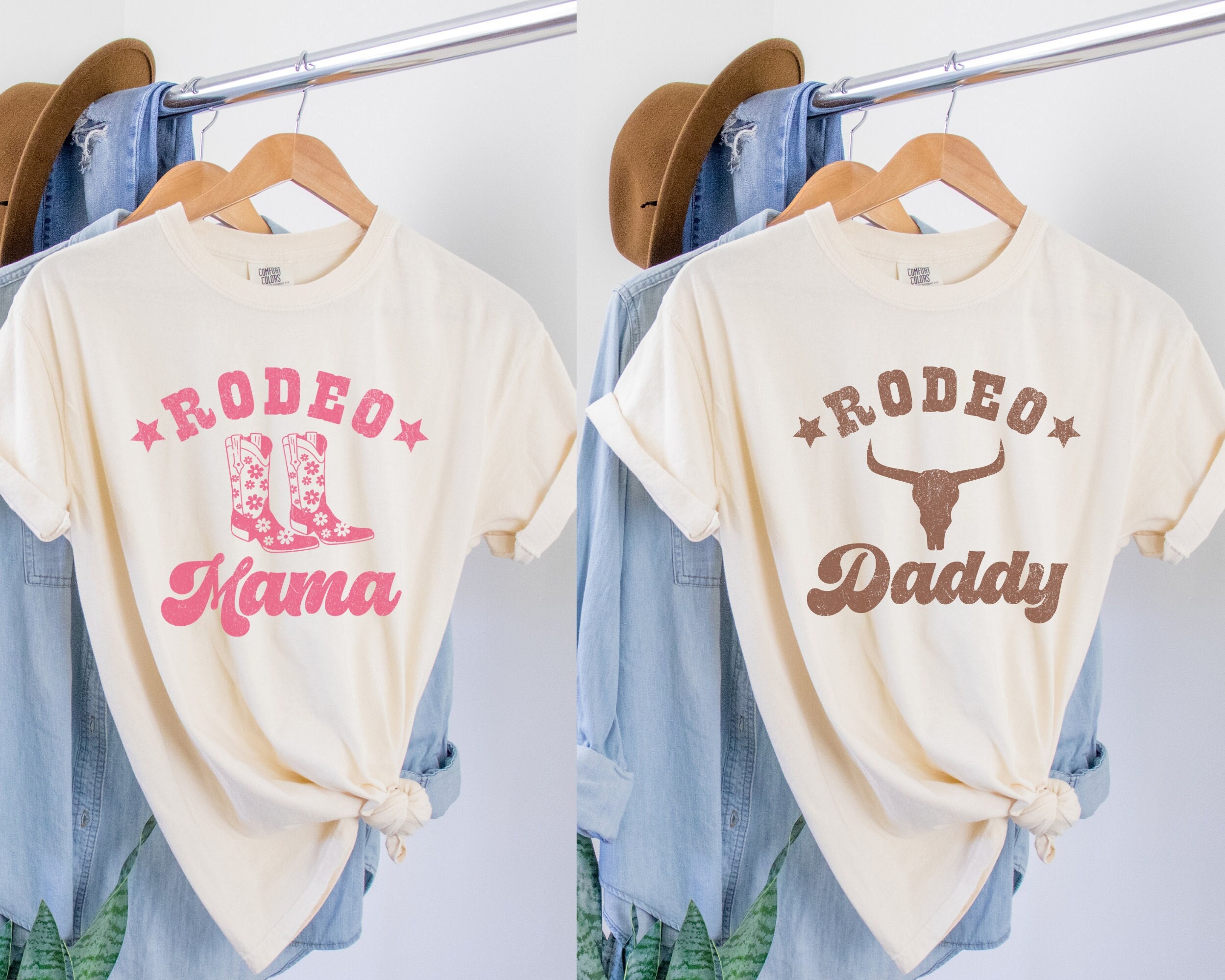 2023 Western Mom Bleached T-Shirt Women Cowgirl Rodeo Mama Shirt Mother's  Day Mommy Gift Tops