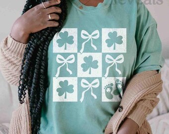 Lucky Coquette Shirt, St Patrick Pregnancy Shirt, Saint Paddy Maternity Reveal TShirt, St Patty Gift For Expecting, March Baby Shower Outfit