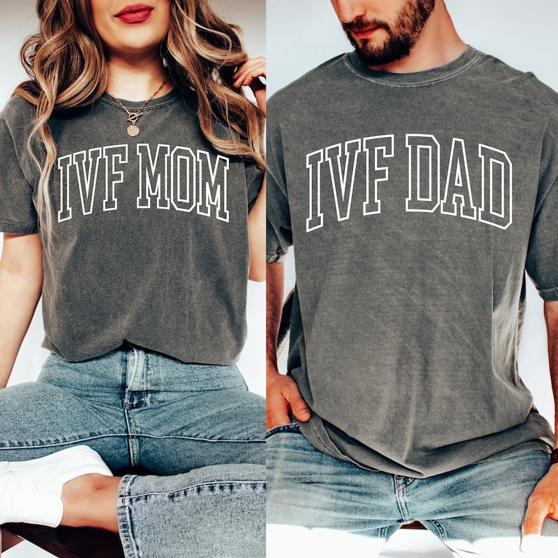 ivf mama ivf daddy shirt for couples