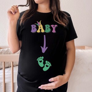 mardi gras maternity dress