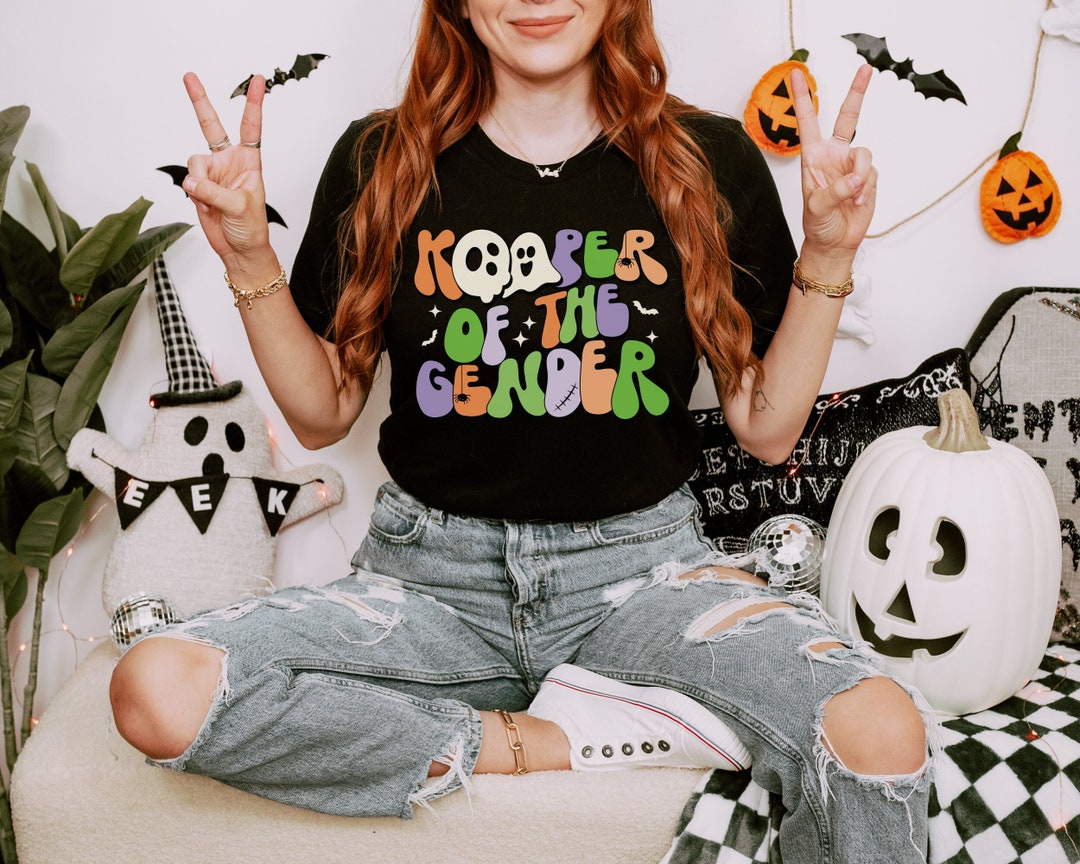 Boo Jeeer Halloween Keeper of the Gender Shirt Boo Y or Ghoul Auntie Gender ...