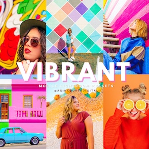 13 VIBRANT Mobile Lightroom Preset | Summer Preset, Instagram Preset, Colourful Preset, Colour Pop Preset, Influencer Preset, Blogger Preset