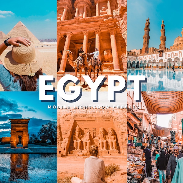 10 EGYPT DESERT Mobile Lightroom Presets | Earthy Presets, Outdoor Presets, Summer Presets, Travel Preset, Tropical Preset, Instagram Preset