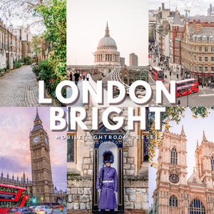 18 ロンドンモバイルLightroomプリセット | アーバンプリセット、ワンダーラスト、トラベルプリセット、ライフスタイルブロガー、インフルエンサープリセット、Instagram、イングランド、