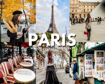 12 PARIS Lightroom Mobile Preset / France Preset, Paris Aesthetics, Fashion Blogger, Travel Blogger, Instagram Preset, Parisienne preset