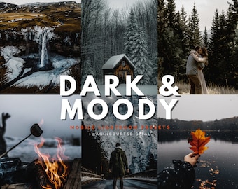 Dark & Moody Lightroom Presets | Mobile Photography (Digital Download)
