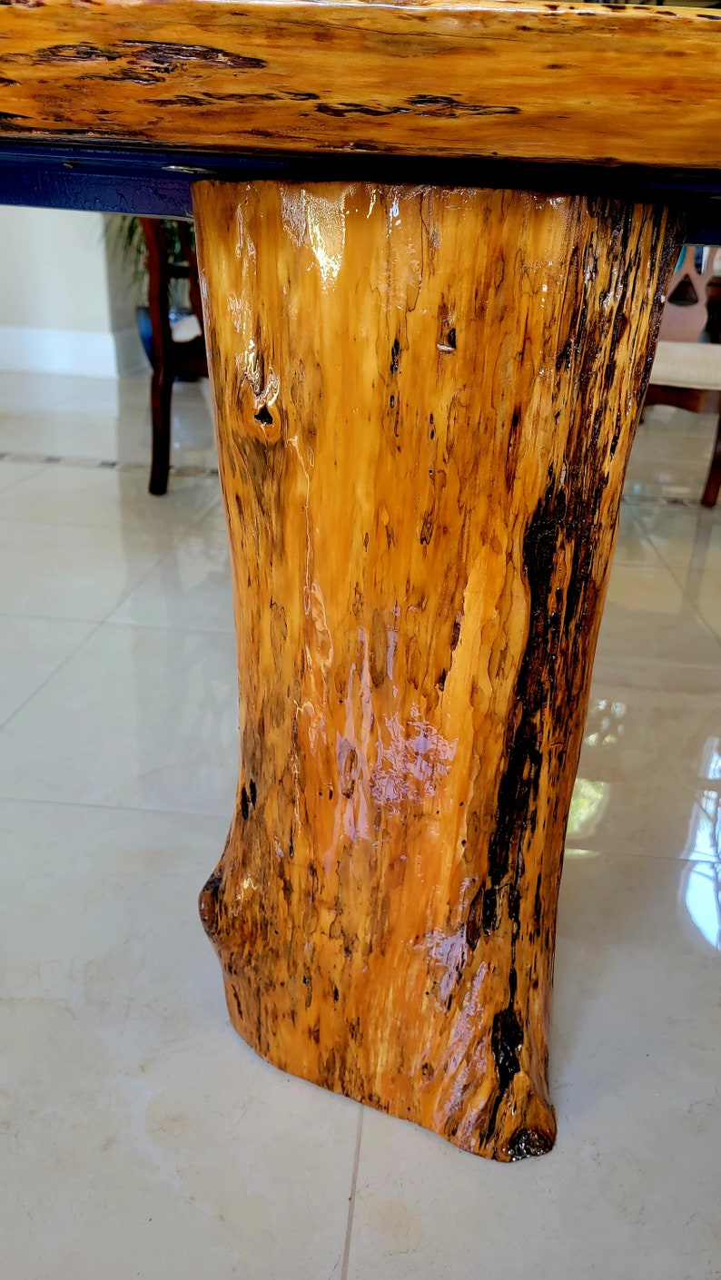 Beautiful Big Epoxy Cypress Tree Table Etsy