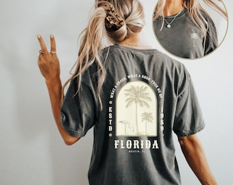 Florida Tortured Poet Summer Comfort Colors Shirt, What A Crash What A Rush F Me Up Florida, TS Inspired Lyric Shirt, Destin, FL, Eras