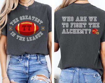 Comfort Colors KC Travis and Taylor Karma 87 Shirt, Go Taylors Boyfriend, The Alchemy Best In The League, Football 1989 In My Chiefs Era