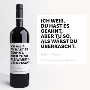 Trauzeuge I Personalisiertes Weinetikett I Hochzeit I Bräutigam I Geschenk I Trauzeuge fragen I Hochzeitsplanung I Klebeetikett I Wedding