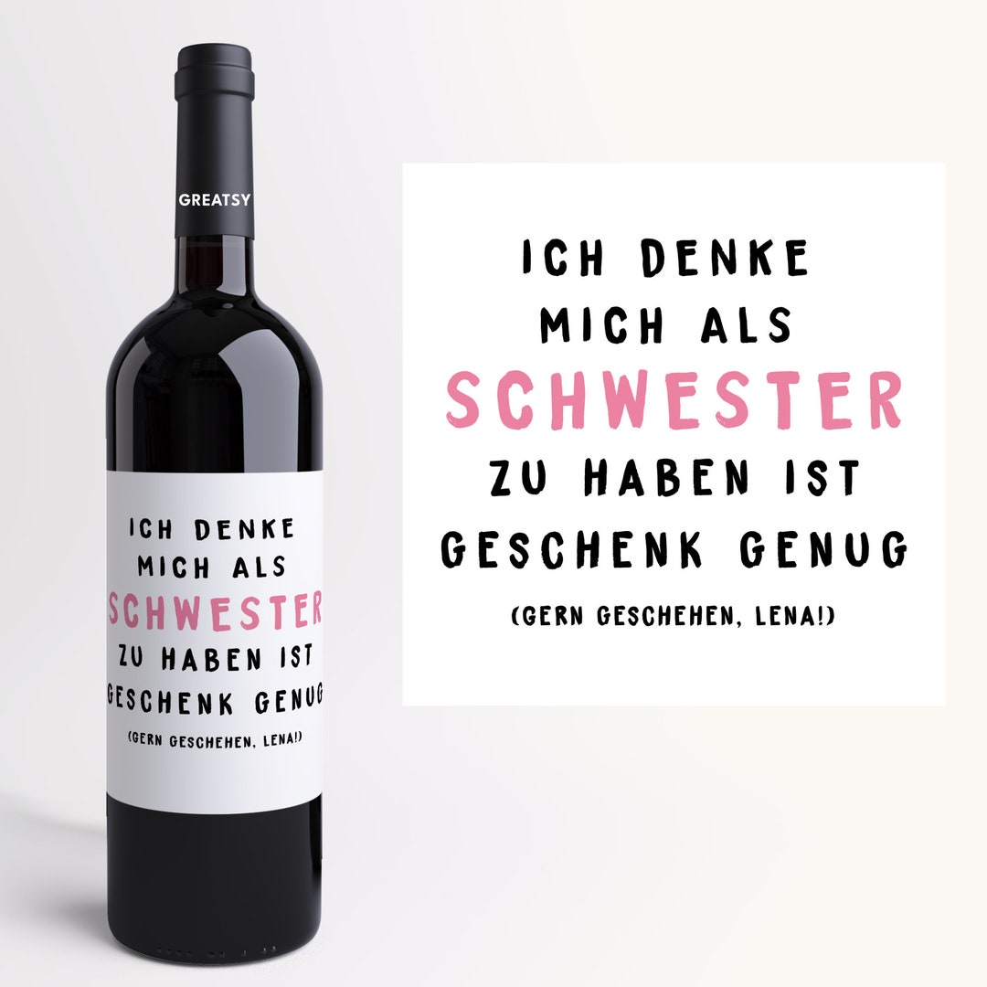 Geschwister Geschenk I Lustig I Personalisiertes I