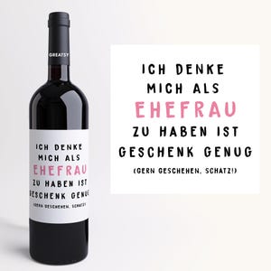 Étiquette de vin humoristique pour femme et mari | Cadeau personnalisé pour anniversaire, Noël, Saint-Valentin ou anniversaire de mariage