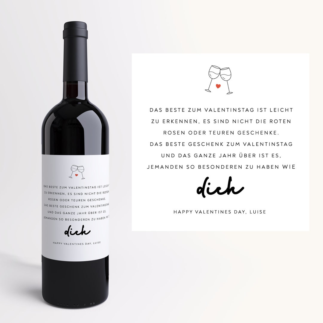 Personalisierbares Wein-Etikett „Freundin“ – Witziges Geschenk Für Die Beste Freundin, Geburtstag Oder Weihnachten