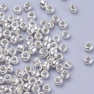 Lotto di 1000 perline - argento - ø 2 mm - opache - Consegna gratuita
