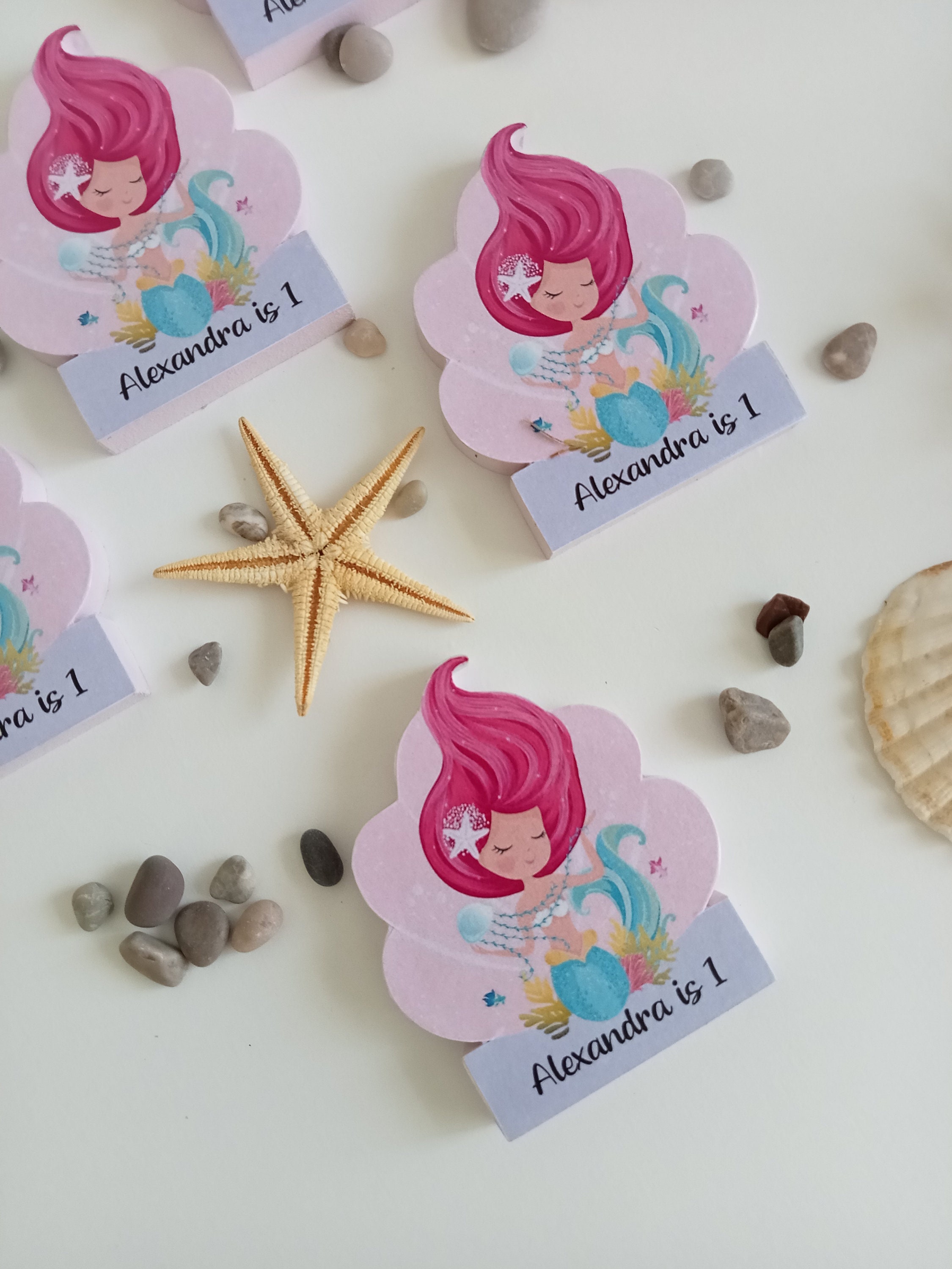 Mermaid Party Favors Magnets Thank You Gifts Under the Sea - Etsy