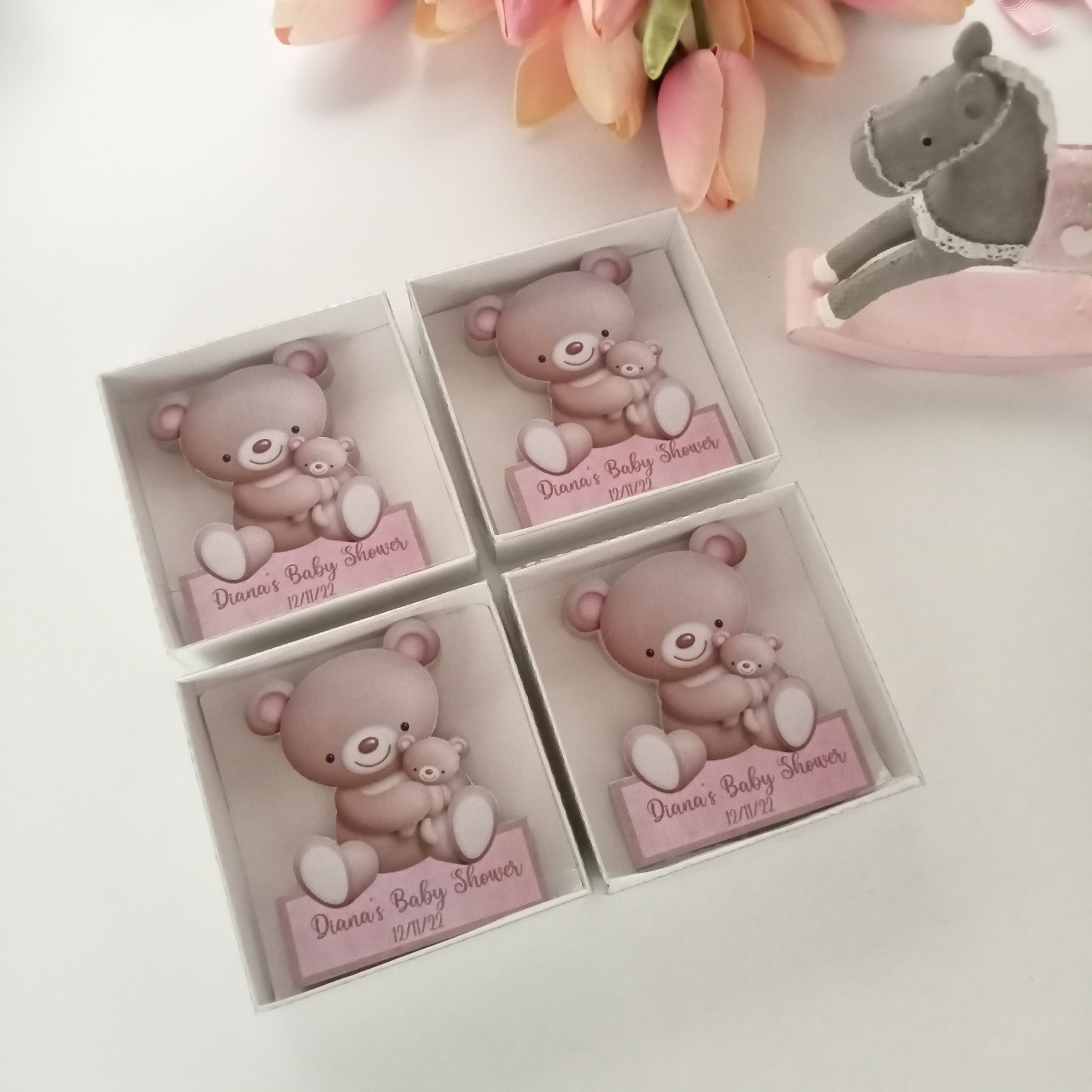 Custom Teddy Bear Baby Shower Gifts First Birthday Guest - Etsy