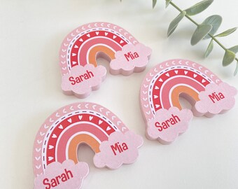 Personalized Rainbow Magnet Favors, First Birthday Favors, Baby Shower Magnet Favors, Birthday Party Favors