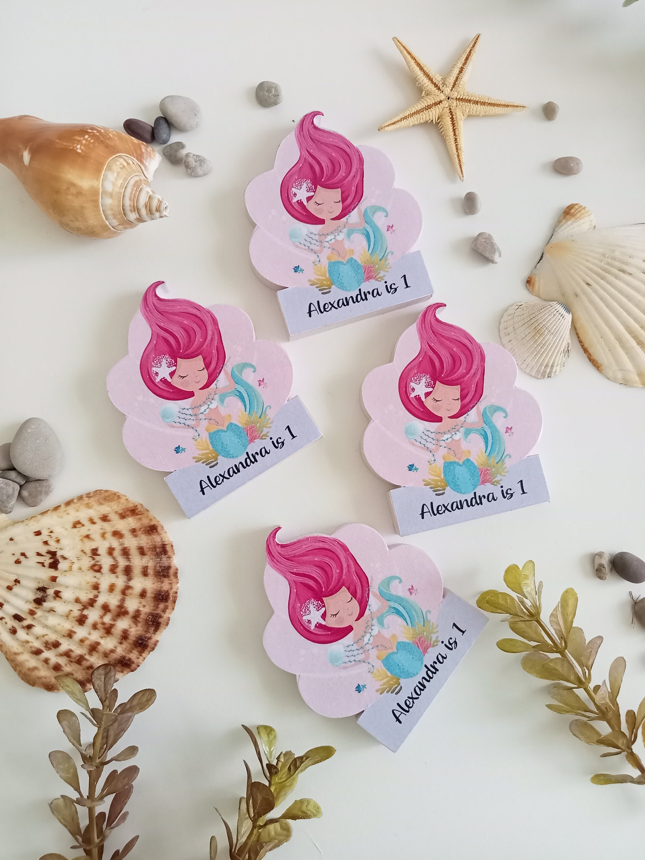 Mermaid Party Favors Magnets Thank You Gifts Under the Sea - Etsy