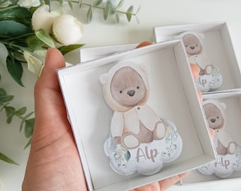 Teddy Bear Gift Magnets, Teddy Bear Baby Shower Gifts, Teddy Bear Birthday, Gifts, Personalized Gifts, Thank You So Much, Christening Favor