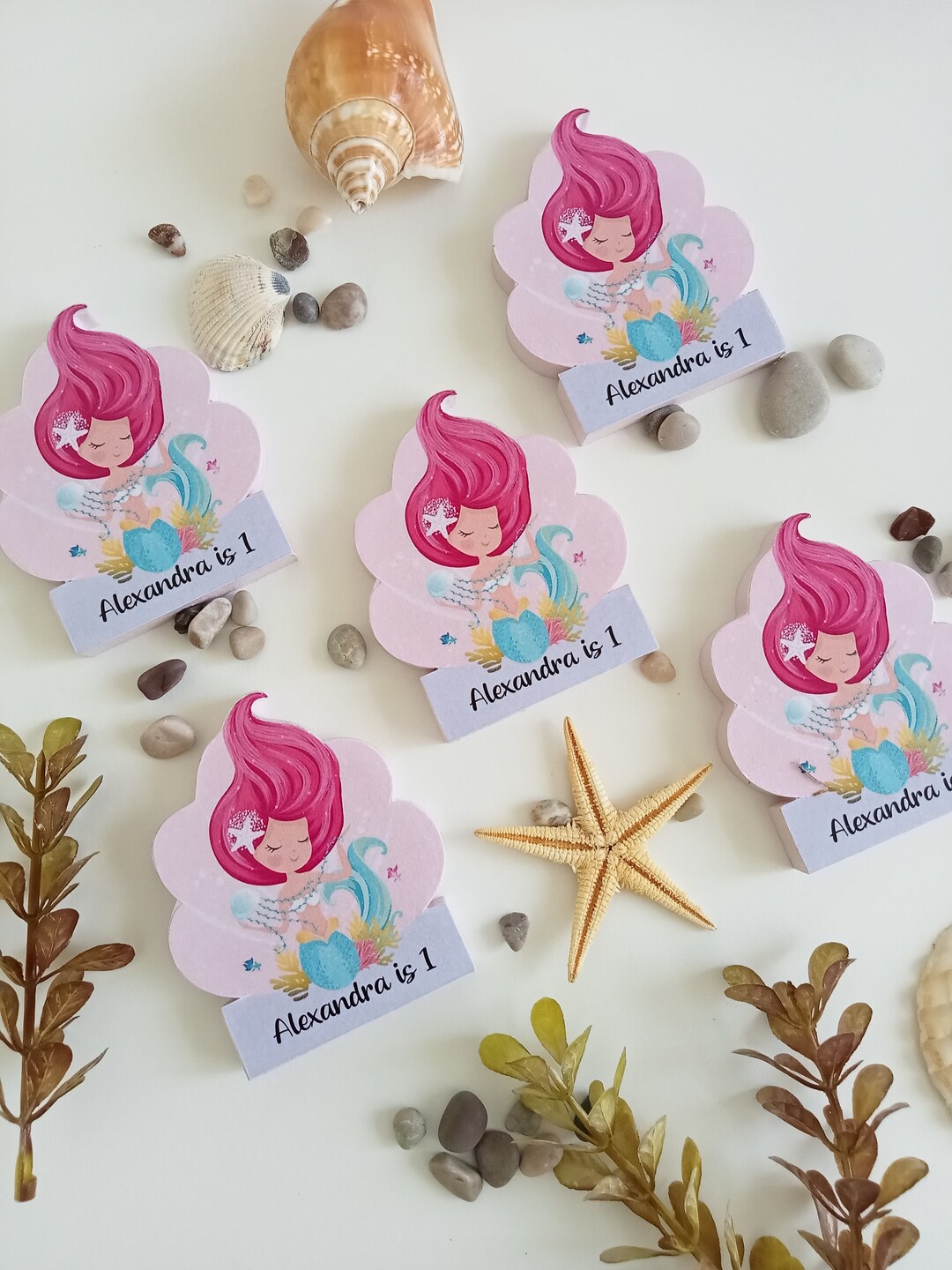 Mermaid Party Favors Magnets Thank You Gifts Under the Sea - Etsy