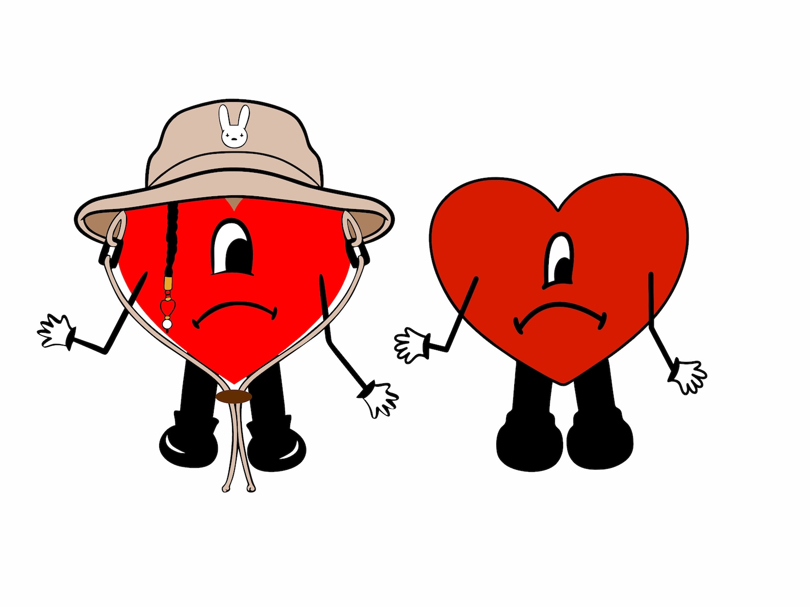 Bad Bunny Heart SVG Png Dxf Cricut File Cameo File Etsy UK