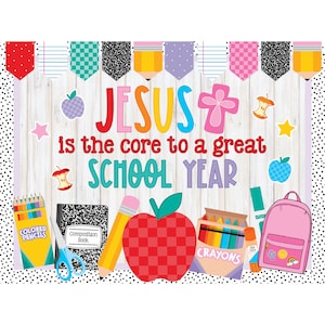 Jesus is the Core Bulletin Board Kit: Classroom Decor (PDF Pattern)