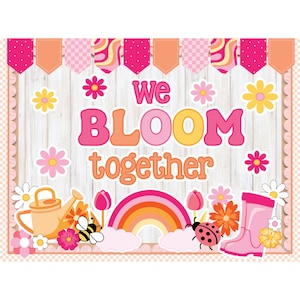 Spring Bulletin Board Kit. We Bloom Together. Classroom Door Decor Classroom Decoration. Holiday. April. May