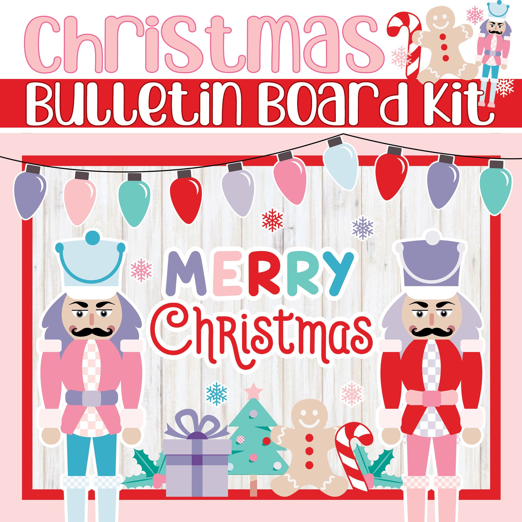 Christmas Nutcracker Bulletin Board Kit: Holiday Classroom Decor ...