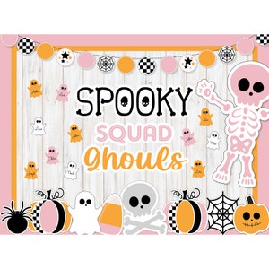 Halloween Bulletin Board: Spooky Squad Ghouls Classroom Decor (PDF Pattern)